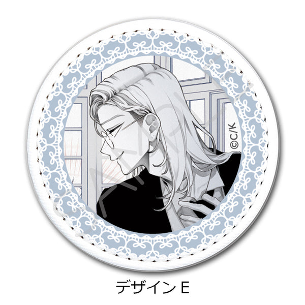 『恋せよまやかし天使ども』レザーバッジ(丸形) デザインE